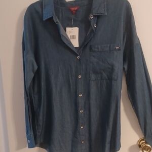 Guess new Blue Denim Shirt